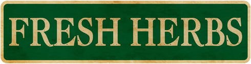 Garden Signs, Funny Garden Signs Fresh Herbs Street Sign, Wall Decor for Home/Driveway/Man Cave/Bar, Quality Metal Signs 16x4 Inch (Fresh)...