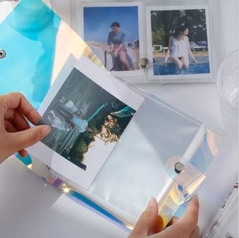 4x6 Photo Sleeves Photo Flip Book for 100 Pictures,Card Photo Sleeve Mini Photo Album,Waterproof Pocket Photo Holder, Photo Pocket for Name Card,P...