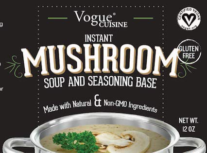 Vogue Cuisine Mushroom Soup & Seasoning Base - Low Sodium & Gluten Free (12 oz)...