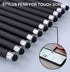 0.7mm Black Ink Gel Ink Rollerball Pens 2 in 1 Medium Point Pens with Stylus Work Pen Smooth Writing for Office Black gel pen (Dark Grey-18pack).....