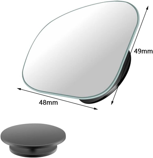 2 Pcs Car Blind Spot Mirror, BetterJonny Fan Shape HD Glass Convex Rear View Mirror 360°Rotate Wide Angle Rear View Mirror Adjustable Automotive S...