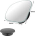 2 Pcs Car Blind Spot Mirror, BetterJonny Fan Shape HD Glass Convex Rear View Mirror 360°Rotate Wide Angle Rear View Mirror Adjustable Automotive S...
