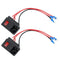 2pcs 10A 250V Rocker Switch Power Socket Inlet Module Plug 5A Fuse Switch with 18 AWG Wiring 3 Pin IEC320 C14 Connected Terminal Crimps and Wires...