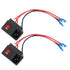 2pcs 10A 250V Rocker Switch Power Socket Inlet Module Plug 5A Fuse Switch with 18 AWG Wiring 3 Pin IEC320 C14 Connected Terminal Crimps and Wires...