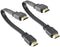 2Pack 10 inch 25CM Flat HDMI Male to Male Cable,High-Speed HDMI HDTV Cable - Supports Ethernet, 3D...