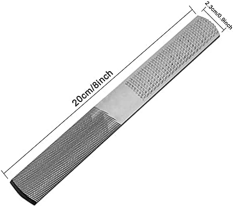 Wood Rasp File 4 Way Premium Grade High Carbon Hand File and Round Rasp, Half Round Flat & Needle Files Wood Rasp Set for Sharping Wood and Metal ...