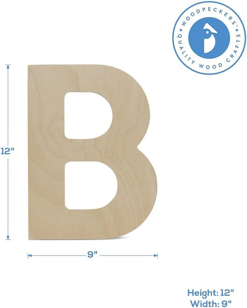 Woodpeckers Wooden Letter B Cutouts 12...