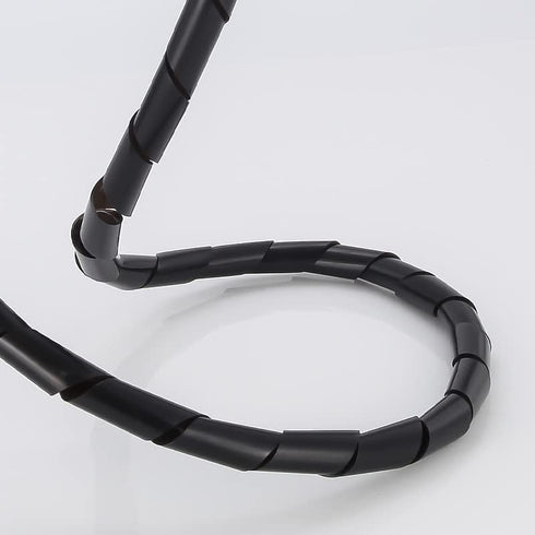 Yosoo Spiral Cable Wrap, 6mm/1/4" Black, 2M (6.56ft) Cable Organizer...