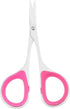 NC 2 Pieces Sewing and Embroidery Scissors Curved, Sharp, Stainless-Steel Design | Precision Tips, Ergonomic Rubber Handle Grip Small, Compact DIY...