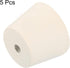 MECCANIXITY Rubber Tapered Plug 32mm to 42mm with 8mm Hole Test Tubes Bungs Stopper White for Lab Home 5 Pieces...