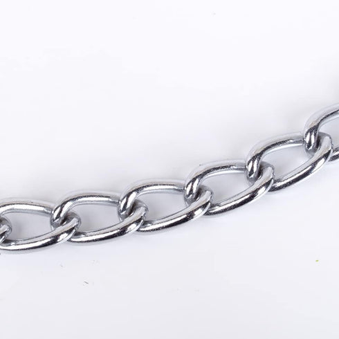 Metal Dog Leash Chain Choker Necklace Leash Dog Chain Leash Pet Collar Leash Chain with Handle for Small Medium Large Dogs...
