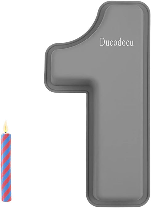 3D Silicone Cake Pans Large Number Cake Mould Novelty Cake Tins DIY Baking Mold for Birthday Wedding Anniversary 10 inch Number of 6...