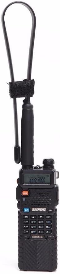 ABBREE SMA-Female Ham Radio Antenna VHF/UHF 18.8-inch 144/430MHz High Gain Foldable CS Tactical Antenna for Baofeng UV-5R BF-F8HP Pro 5RM K5PLUS G...