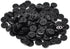 PEPPERLONELY Brand 500PC Black Resin 2 Holes Scrapbooking Sewing Buttons 9mm (3/8 Inch)...