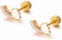 18g Titanium Rainbow Earrings for Women 14k Gold Plated Stainless Steel Hypoallergenic Tiny Cloud Stud Cartilage Tragus Screw Back Post Piercing S...