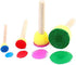 Art & Craft Painting Drawing Tools Mini Flower Sponge Brush Set Fun Kits Early DIY Learning...