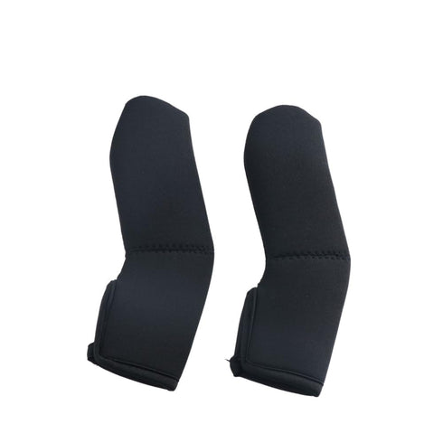 2Pcs Black Baby Stroller Armrest Cover, Soft Handle Protector, Removable Elastic Front Handle Covers Stroller Accessory...