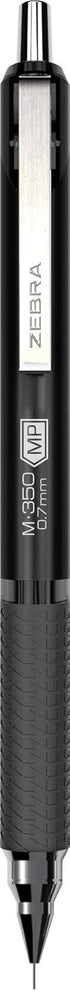 Zebra Pen G-350 and M-350 Retractable Gel Pen/Mechanical Pencil Set, Premium Black Metal Barrel, Medium Point, 0.7mm, (11112), 2 Count (Pack of 1)...