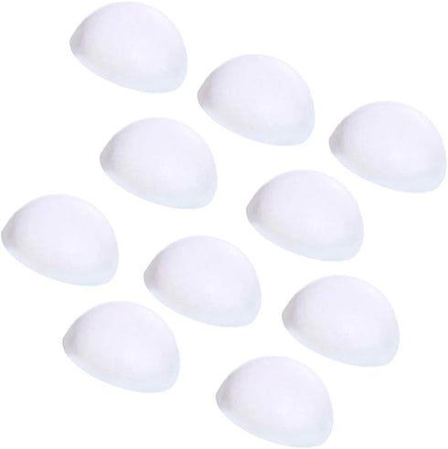 10pcs White Foam Half Ball Christmas Craft Ornaments, 2inch(Diameter)...