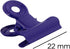 JAM PAPER Metal Bulldog Clips - Small - 22mm - Purple - 25/Pack...
