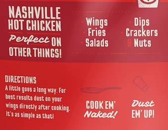 Kosmos Q Nashville Hot Chicken Seasoning Wing Dust, Savory & Spicy Chicken Seasoning For Wings, Fries, Popcorn, Dips, Crackers & More, Dry Rub Dus...