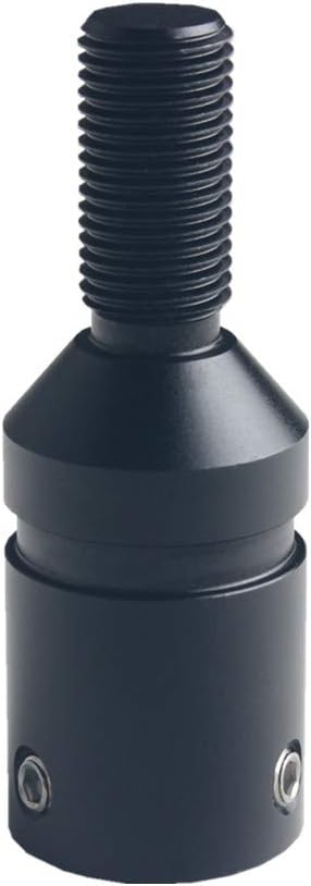 DEWHEL Custom Aluminum Universal Shift knob Shifter Adapter compatible with Non Threaded Shifters BMW Mini M10X1.5 Black...