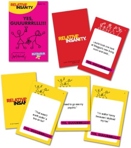 Relative Insanity Yes, Guuurrrlll!!! — Hilarious Party Game Made and Played by Comedian Jeff Foxworthy — Ages 14+ — 4-12 Players...