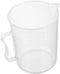 Bettomshin 1Pcs 1000ml Metric Plastic Graduated Beaker, Lab Beakers Multipurpose Mixing Cups Measuring Cup Transparent for Lab Kitchen Liquids...