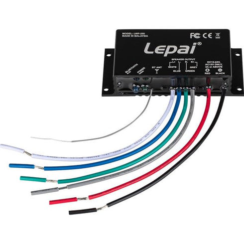 LWP-250 2 x 50W Outdoor/Marine Bluetooth 5.0 Mini Amplifier with Mounting Flanges...