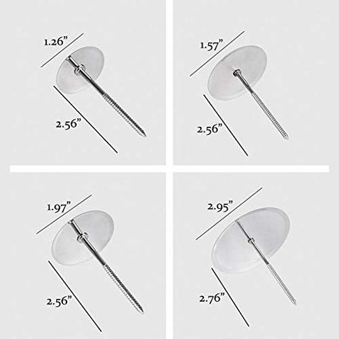 6PCS Cake Flower Nail and Flower Lifters Set, Stainless Steel Cake Cupcake Decor Baking Tools for Icing Flowers Decoration (4 Sizes)...