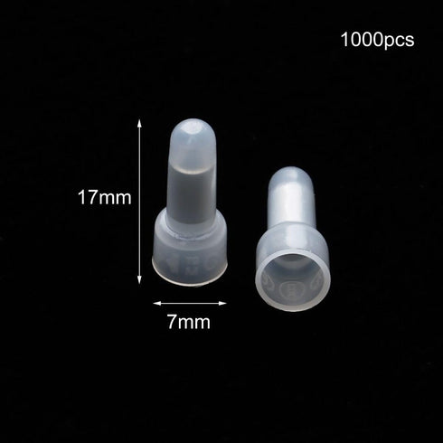 1000 PCS CE1 Closed end Wire Connector,Insulated Terminal Closed End Crimp Caps Electrical Wire Cable Terminals Connectors Set AWG 22-16...