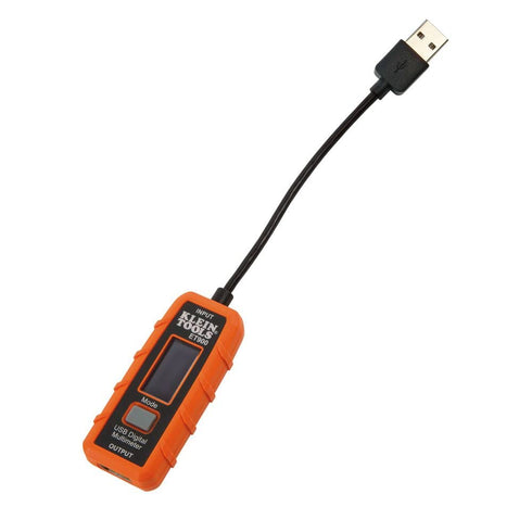 Klein Tools ET900 USB Power Meter, USB-A Digital Meter for Voltage, Current, Capacity, Energy Resistance...