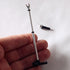 LUOZZY Miniature Microphone Mini Musical Instrument Dollhouse Mini Microphone Model with Stand for 1:12 Dollhouse Accessories Display - Black...