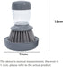 Dishwashing Brush with soap Dispenser, soap Dispensing Palm Brush, dishwashing Kitchen Brush, dishwashing Brush for Washing and Cleaning of pots a...