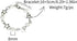 Todu Y2k Star Pearl Beaded Chain Adjustable Aesthetic Bracelets Punk Gothic Link Dainty Bracelets Grunge For Women Christmas Jewelry(Pearl)...