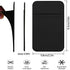 ACKLLR 3 Pack Cell Phone Card Holder with Adhesive Sticker for Back of Phone, Stretchy Fabric Card Sleeves ID Credit Card Pocket Stick On Wallet f...