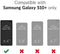 Crave Dual Guard Galaxy S10+ Case, 6.4-inch Shockproof Bumper Protection - Black...