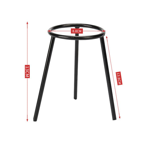 1 Pack Lab Tripod Stand Solid Iron Lamp Support Stand for Laboratory School Classroom, Black...