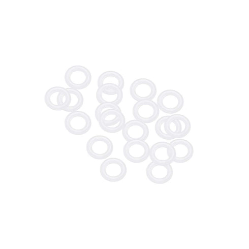 uxcell Silicone O-Rings, 7mm OD 4mm ID 1.5mm Width VMQ Seal Gasket for Compressor Valves Pipe Repair, White, Pack of 20...