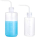 Yuelong Plastic Squeeze Bottle - 2Pcs Safety Wash Bottle 500ml&250mL Convenient Green Soap Supply Tattoo Squeeze Bottle with Scale Labels for Medi...