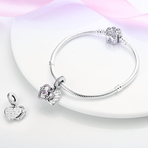 Infinity Love Heart Nurse 925 Sterling Silver Charms for Bracelets and Necklace Mother Daugther Dangle Pendants Bead Jewelry for Women Mom Family ...