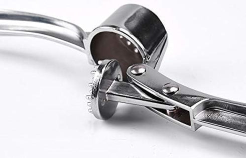 Garlic Press Mashed Garlic Crusher Peeler Chopper Garlic Puree Maker Heavy Duty Stainless Zinc Alloy...