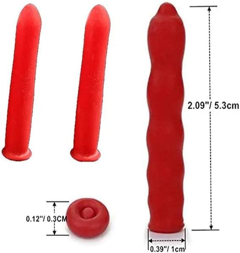 10Pcs Red Caulk Cap, Caulk Saver Cap for Sealing and Preserving Open Caulking Tube, Universal Fit Caulk Tube Latex Sealing Caps Adhesive Caulk...