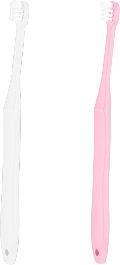 2 Pieces Tuft Toothbrush Small Head End Tapered Wisdom Interdental Interspace Nursing Soft Tiny Toothbrush Orthodontic Gum Periodontal Dental Prod...