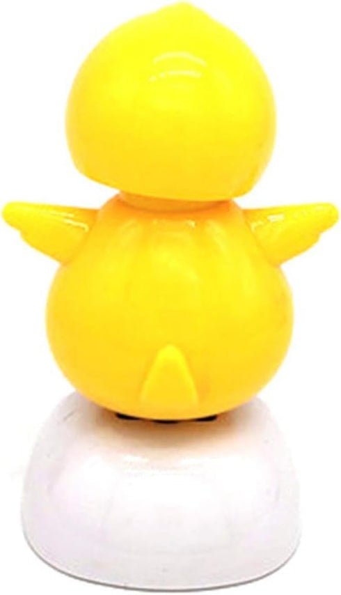 Solar Powered Dancing Chick, Solar Bobblehead Chicken, Solar-Powered Car Charm, Cartoon Bobble Head Chick Ornaments Figures for Car Dashboard, Bob...