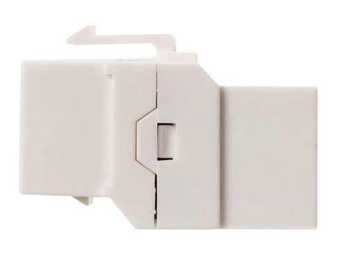 Monoprice Cat6A RJ45 Inline Coupler - Feedthrough Keystone Jack Type, for 22-24AWG Solid Wire, Permanent Link, White...