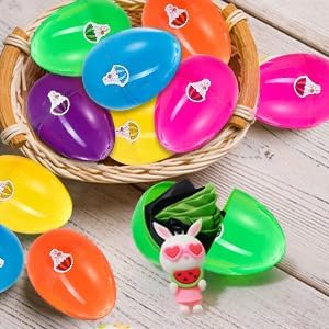 6 Pack Easter Eggs with Easter Parachute Toys Throwing Toy for Kids Boys Girls Easter Basket Stuffers Fillers Gifts Party Favors...