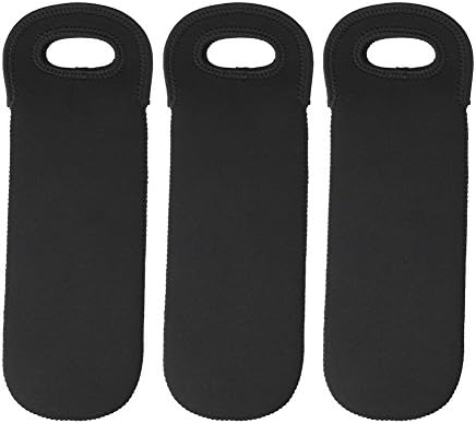 3 Pcs Wine Carrier Tote Bag Neoprene Insulated Travel Sleeves Wine Bottle Carry Tote Bottle Holder for Wine Beer Bottles Beverages Sports Water Bo...