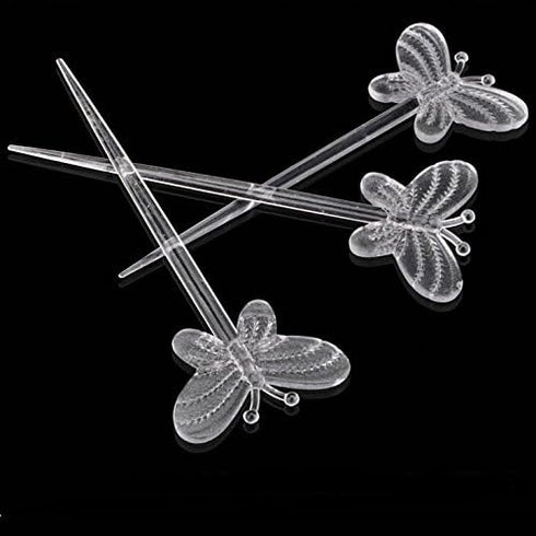 Comicfs 200 Pcs Plastic Cocktail Picks 3.5" Fruit Toothpicks Sandwich Appetizer Cocktail Sticks Food Drink Picks Skewers Party Supplies for Weddin...
