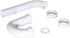 EZ-FLO 1-1/4 Inch P-Trap for Tubular Drain Applications, White Polypropylene, 35374...